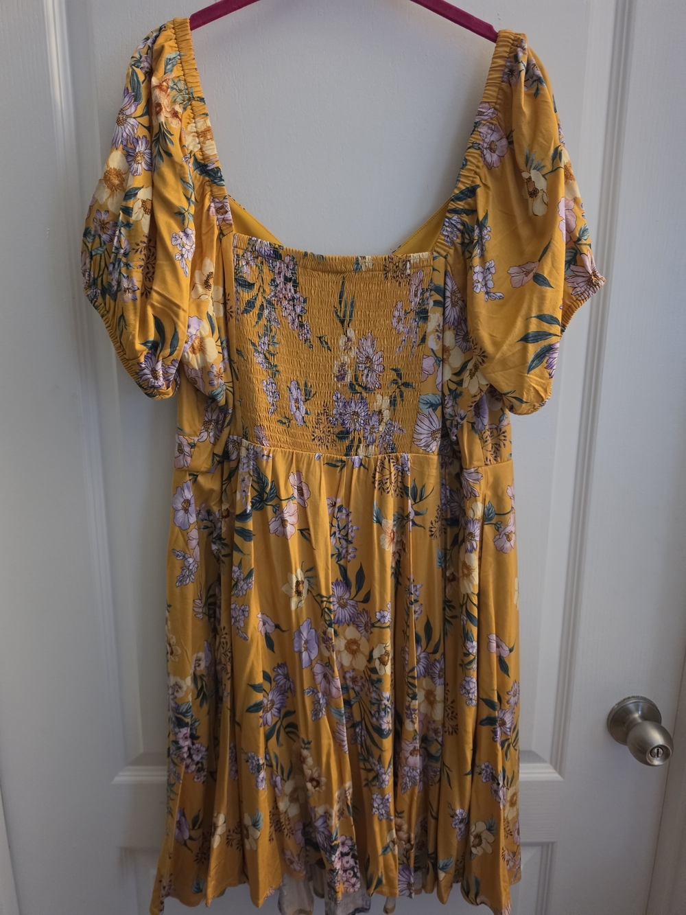 torrid Gold Floral Sweetheart Midi Dress - Picture 5 of 7